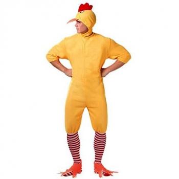 Guirca- Disfraz de Pollito Adulto, Color Amarillo
