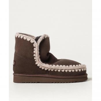 Mou Eskimo 18 Women's Winter Ankle Boots, Size 7 US (37 EU), Dark Brown Suede