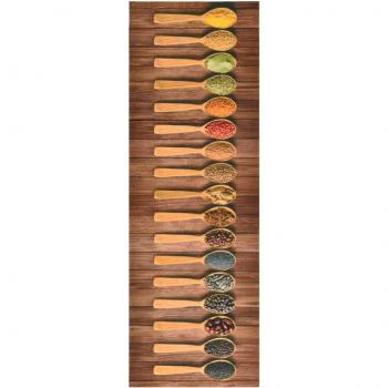 Alfombra de cocina lavable Spoon 60x180 cm
