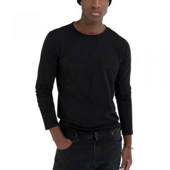 Camiseta de Hombre Replay de Manga Larga Negra M3592A, Talla XL