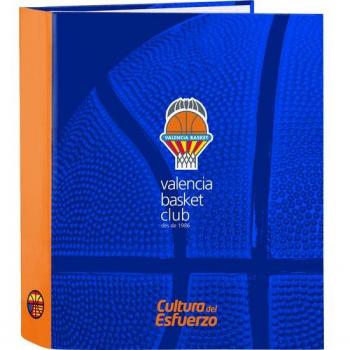 Carpeta F. 4 Anillas Lomo Ancho Valencia Basket - Safta
