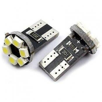 jurmann Trade GmbH® 6 Xenon LED luz de posición, base de cristal W5 W T10, Canbus, Xenon Blanco aprox. 7000 K