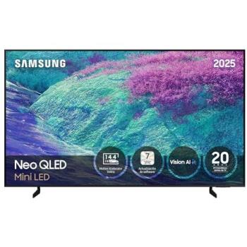 Televisor Samsung Neo QLED 55 Mini LED 4K Smart TV con IA, Procesador NQ4 AI Gen2, 120 Hz, Glare Free y Motion Xcelerator