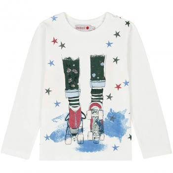 boboli 406145, Camiseta para Niñas, Beige