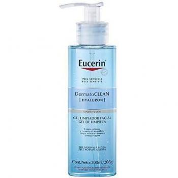 Eucerin Dermatoclean Refreshing Cleansing Gel 200ml - Facial Cleansing Gel for Sensitive Skin, Contains Hyaluron, Gentle Formula, Non-Irritating, Suitable for Daily Use
