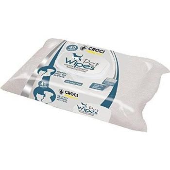 Croci Gill's - Toallitas limpiadora Neutra para Perro, 40 Piezas, Lote de 4