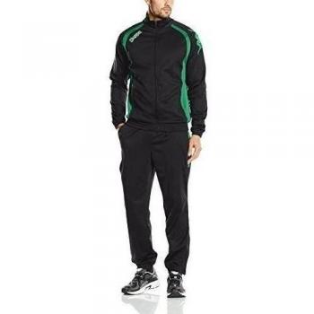 Kappa Bolzano - Chándal para hombre, color negro / verde, talla YS