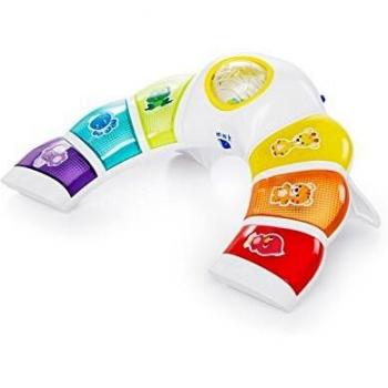 Barra de Luz Brillo & Descubre Baby Einstein con actividades interactivas, luces coloridas y sonidos educativos para el desarrollo sensorial del bebé