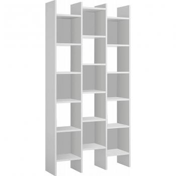 Estantería italiana de madera MDF con 3 columnas cúbicas 96x25x192 cm