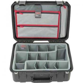 SKB iSeries 3i-1813-7DL Case with Think Tank Designed Photo Dividers and Lid Organizer, Black, 17.5in x 12in x 5.5in