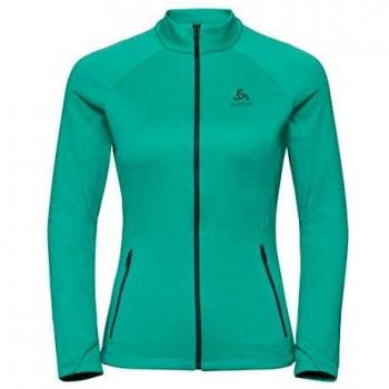 odlo - Sudadera de Media Capa con Cremallera para Mujer, Mujer, Color Pool Green, tamaño Small