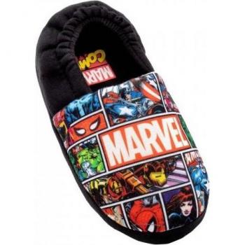 Marvel Avengers Boys Slippers - Character-themed design, soft and comfortable material, slip-on style, cushioned footbed, durable outsole, available in various sizes for kids