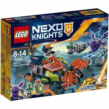Lego Nexo Knights Aaron's Stone Destroyer Set (70358) with Nex068 Aaron Figure