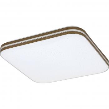 Plafón LED Cuadrado Rabalux Oscar 18W 1350lm 3000K Diseño Extra Fino en Plástico Blanco