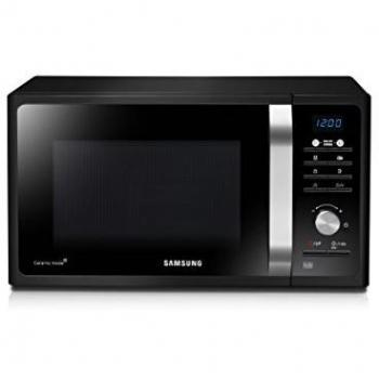 SAMSUNG MG23F301TAK/EC Microondas con Grill, 23 Litros de Capacidad, Potencia 800W/1100 W, Interior Cerámico Enamel, Sistema de Ondas TDS, Color Negro,