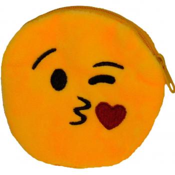 Emoticonworld Emotiwallet Monedero, Diseño Besito, Color Amarillo