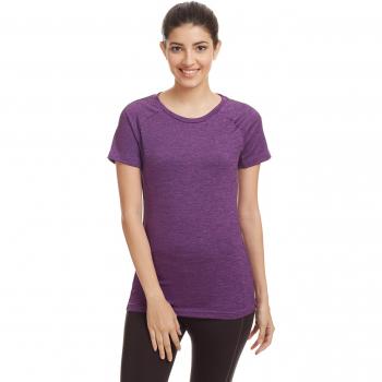 adidas Performance Tee - Camiseta para mujer, color morado, talla XS