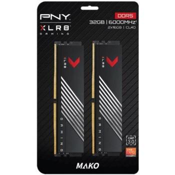 PNY XLR8 Gaming Mako DDR5 32GB 6000MHz CL40 Kit 2x16GB