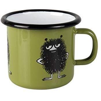 Muurla Moomin - Taza (esmaltada, tamaño pequeño), diseño de Stinky, Color Verde