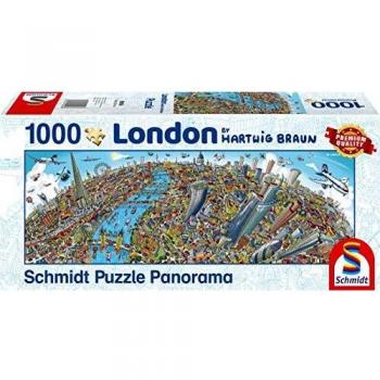 Puzzle panorámico Schmidt - Paisaje urbano de Londres, 1000 piezas