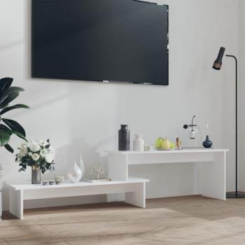 Soporte de TV blanco 180x30x43 cm madera multicapa vidaXL Mueble para TV madera contrachapada