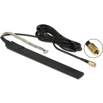 Antena DAB+ activa omnidireccional 23 dBi con conector SMB y montaje adhesivo para exterior