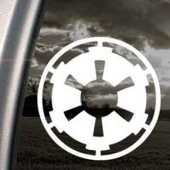 Adhesivo de vinilo Galactic Empire Star Wars adhesivo para ventanas de camión de bomberos
