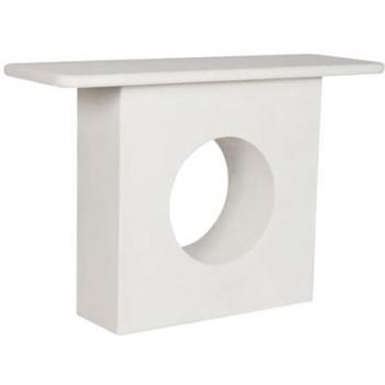 Consola Home ESPRIT Amarillo y Blanco de Madera MDF Abeto 120 x 40 x 80 cm