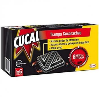 Cucal Insecticida Trampa Cucarachas Doble Cebo, 6 Unidades