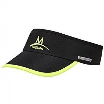Mission Visor Cinta, Hombre, Black/High Vis Green, OSFM