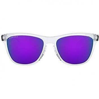 Oakley Frogskins Clear Frame Sunglasses - Unisex, Size: One Size, Color: Clear, Features: Polished Clear Frame, Violet Iridium Lens