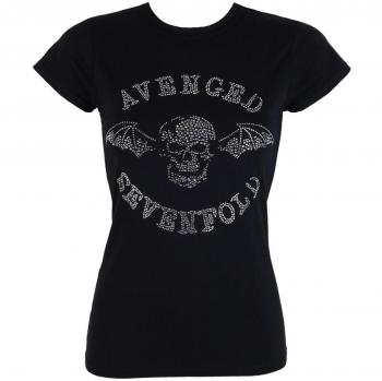 Avenged Sevenfold Women's Deathbat Metal T-Shirt - ROCK OFF S