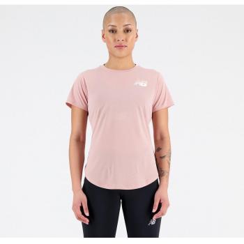 Camiseta New Balance W Graphic Accelerate SS Rosa