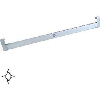 EMUCA - Iluminación para Armario o vestidor, Barra de Armario con luz LED 3,3W-12V DC y Detector de Movimiento, Aluminio anodizado Mate, L 558-708mm