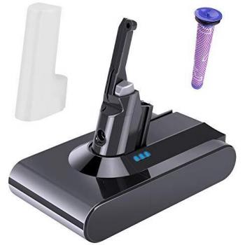 GLOSSE Batería de Repuesto de 4500 mAh para Dyson V8 Batería de Litio de Repuesto para Dyson V8 Absolute V8 Fluffy V8 Animal + Filtro de Repuesto