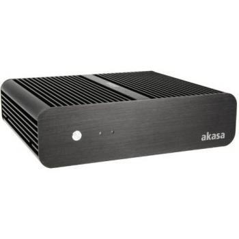 Caja PC Fanless Akasa Euler Thin Mini-ITX - OEM - Negra