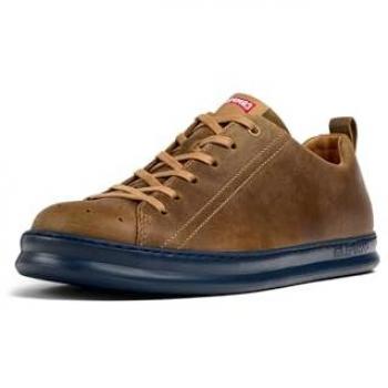 Camper Runner Four - Men's Brown Suede Sneakers with Ultra-Light Sole
