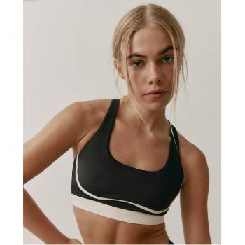 Top deportivo sujeción alta Tao - Black
