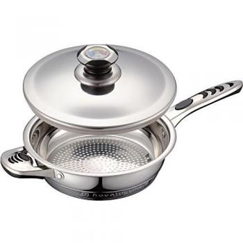 Royalty Line RL-24FC sartén de acero inoxidable co tapa