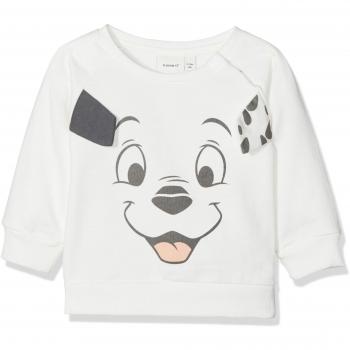 NAME IT Nbn101d Hanz LS Sweat BRU Wdi, Sudadera para Bebés, Blanco