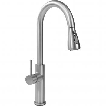 Grifo de cocina Nest Brush Steel Níquel