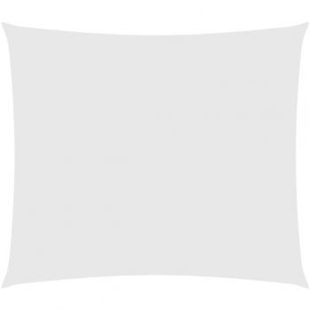 Toldo de vela rectangular de tela oxford blanco 2,5x3 m