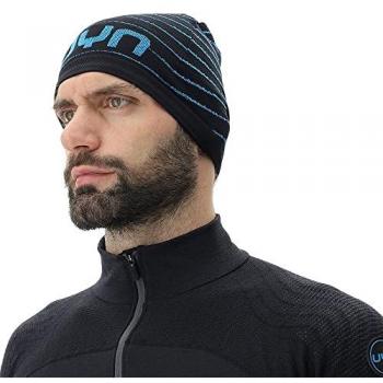 Gorro UYN Rapid Beanie Negro/Azul Atlántico 59-63 cm para Mujer
