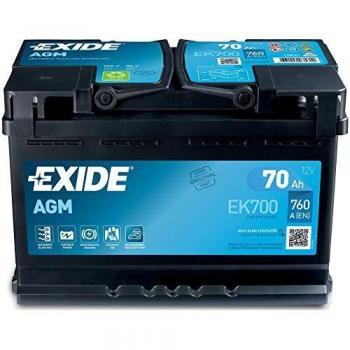 Exide 096 AGM Batería de coche 70 Ah AGM700 EK700