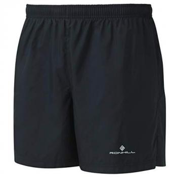Pantalón corto Ronhill Core 5 Short Run negro - XL, tejido ligero y transpirable, diseño de secado rápido, cintura elástica con cordón ajustable, bolsillo trasero con cremallera, reflectante para mayor visibilidad