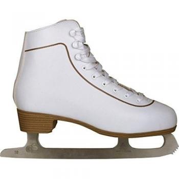 Nijdam Figure - Patines de hielo blanco y marrón Talla:43