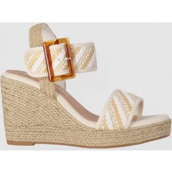 Alpargatas de cuña Chika10 Violeta 15 Blanco
