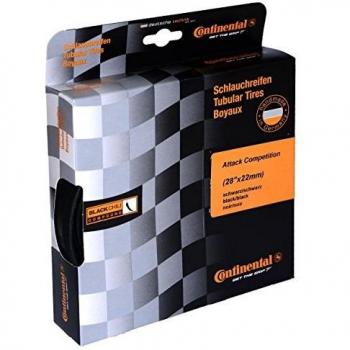 Continental Fahrradreifen GP Attack Tubular Comp, Unisex, Negro, 28 x 22