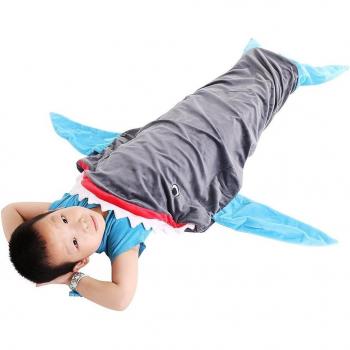 PePeng Warm and Soft Shark Blanket for 3-12 Years Kids, 55.9 x 19.68, Snuggle-in Sleeping Bag at Living Room Sofa and Bed for the perfect night in