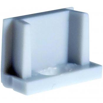 Tapa Final Blanca para Perfil Superior de Tira LED 17.7x7 mm